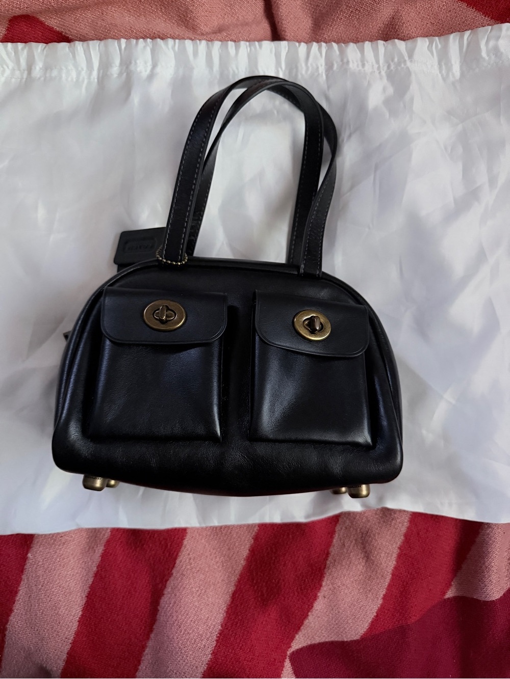 Coach twin turn lock 20 satchel